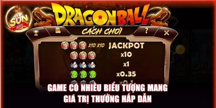 Các biểu tượng trong game mang giá trị thưởng lớn 