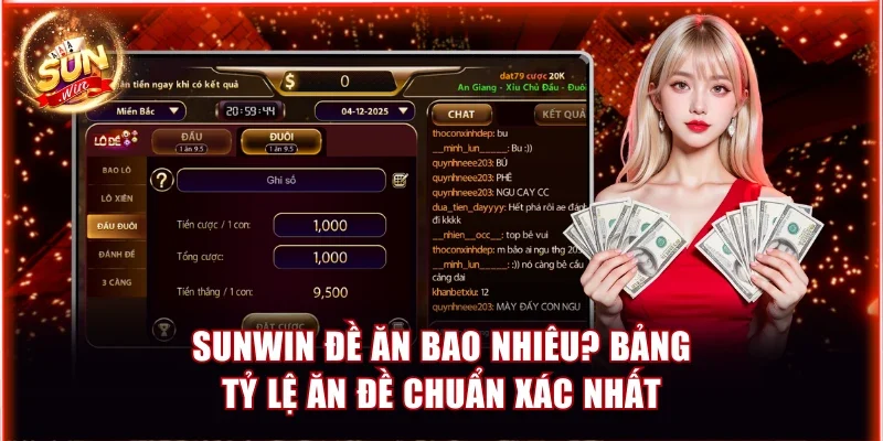 Sunwin đề ăn bao nhiêu